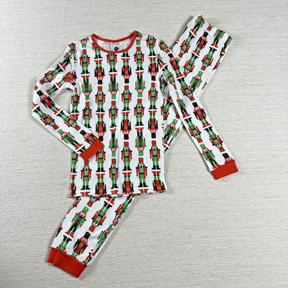 Christmas Nutcracker Pajama Set Kids 12 NWT Holiday Matching Family Snug Fit